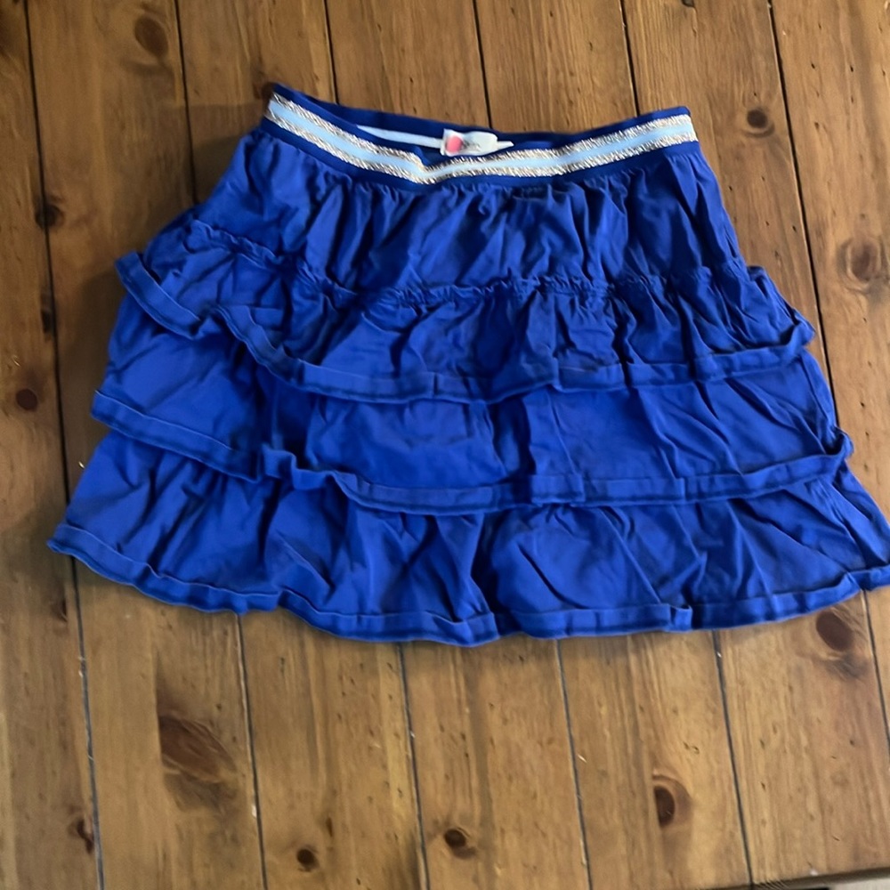 Kids blue ruffle skirt